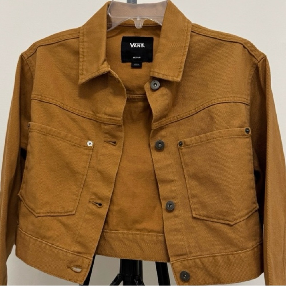 Vans Burnt Orange/Brown Cropped Jacket W Size Small - Picture 3 of 3